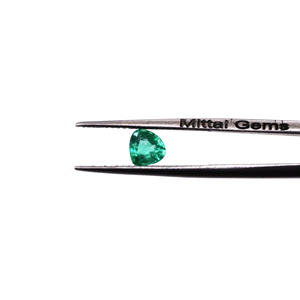 Émeraude naturelle zambienne calibrée 4 mm, taille cœur, pierre précieuse naturelle à facettes pour la fabrication de bijoux, prête à l'emploi - Product Image 3