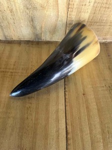 Corne à boire viking authentique, faite à la main, polie, avec motif animal sculpté, tasse médiévale, écologique, pour cérémonies et décoration - Product Image 6