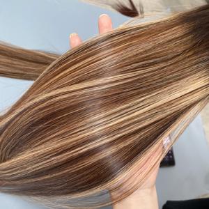 100% vietnamien Bonesright cheveux humains Super Double dessiné génie trame faisceau de cheveux avec surbrillance couleur Style droit - Product Image 6