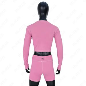 Blaze Fight Wear Women's Set Wear Custom Lightweight Compression New Skinny Fit Yoga Pants Knee Elastic Waist Yoga Leggings - Product Image 4