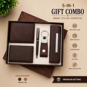 A5 Vegan Leather 3-in-1 Gift Set with Magnetic Closure Business <b>Box</b> Metal <b>Pen</b> & Spectacle Case Custom Logo Printing - Product Image 5