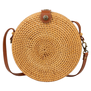 Bolso de Playa de Ratán, Bolso de Ratán Tejido, Venta al por Mayor Directa de Fábrica, Precios Competitivos, Color Personalizable - Product Image 1