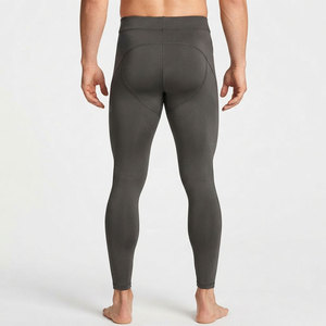 Leggings de compression professionnels pour hommes, taille haute élastique, respirants, séchage rapide, coupe ajustée - Product Image 2