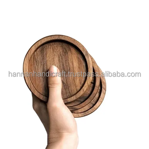 Posavasos Clásicos de Madera para Vasos y Velas Recubrimiento Impermeable Natural Ecológico de Madera de Olivo, Fuentes Sostenibles, Personalizado - Product Image 2