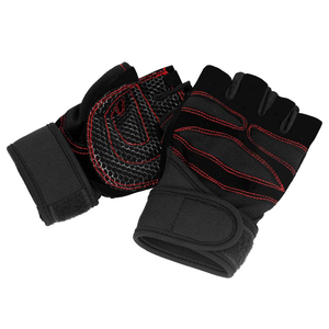 Unisex Customizable Half-Finger Gym Fitness Gloves Anti-Slip Breathable <b>Waterproof</b> Polyester Wrist Support Sports Weight Lifting - Product Image 3