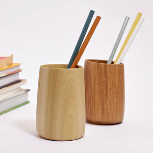 Accesorios de escritorio, soporte de madera para lápices, organizador de escritorio, decoración, soporte de madera para guardar bolígrafos - Product Image 4