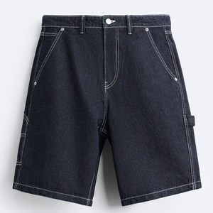 Summer New <b>Men</b> Fashion <b>Stretch</b> Causal Short Jeans Denim Shorts Blue Black Denim Swear <b>Mens</b> - Product Image 1