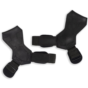 Poignées de main réglables en néoprène avec sangles droites pour exercices des doigts, pour entraînement physique, noires avec sangles rouges, haute qualité - Product Image 3