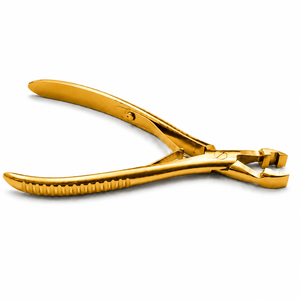 Pinzas de Acero Inoxidable Doradas para Extensiones de Cabello, Herramienta para Instalación y Remoción - Product Image 1