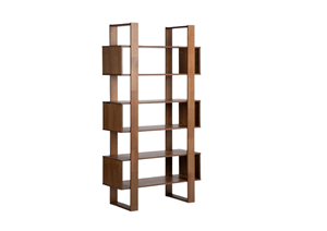 Estante de Exhibición Multifuncional de Madera de Teca Sólida y Duradera Roca, Acabado Natural, Mueble Moderno Minimalista para Almacenamiento en el Hogar, Sala de Estar - Product Image 6