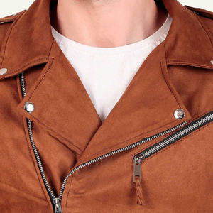 Men Leather <b>Jacket</b> Classic Casual Leather Coat Soft Premium Material Comfortable Lining Durable Design For Everyday Wear Travel - Product Image 5