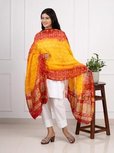 Trending Bandhani Odhna Dupatta In Mini Chex Pattern - Product Image 2