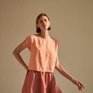 Ensemble pantalon vert uni et débardeur en dentelle sans manches à col en V respirant pour femme - Product Image 2