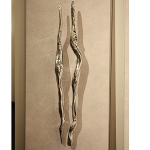 Manijas de Puerta de Diseño, Manijas de Puerta Metálicas, Manijas de Latón para Hotel y Hogar, Acero Inoxidable, Herrajes Arquitectónicos Decorativos para Interiores - Product Image 1