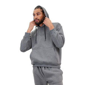 Sweat-shirts à capuche en polaire d'hiver pour hommes, 100% coton polyester, motif uni, pull thermique avec capuche personnalisée - Product Image 4