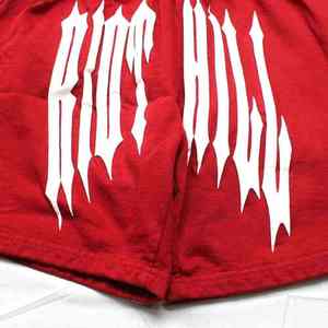 Pantalones Cortos Deportivos Personalizados con Logotipo Estampado, Transpirables, de Algodón y Felpa, de Secado Rápido, Antiarrugas, con Bolsillos y Dobladillo sin Rematar, Tallas Grandes - Product Image 4