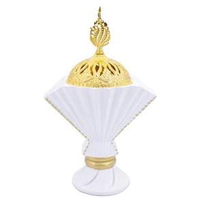 Quemador de Incienso Árabe de Madera de Lujo, Bakhoor Mabkhara, Ecológico, Orgánico, Decoración para el Hogar de Primavera, Invierno y Ramadán - Product Image 1