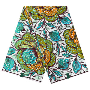 Nuovo Modello 100% Cotone Batik Dobby Stampe Dorate Wax Prints Holland <span class=keywords><strong>Pagne</strong></span> Africain 6 Iarde con Loincloth e Borsa per Bambina e Bambino - Product Image 3