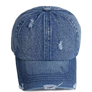 Gorras unisex de algodón al por mayor, estilo desgastado, personalizadas con lavado ácido, gorras ligeras de uso casual, gorras desgastadas en venta - Product Image 1