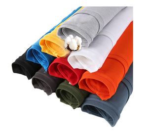 เสื้อยืดคอกลมสีพื้นผ้าฝ้าย CVC ไซส์ใหญ่ แขนสั้น สำหรับผู้ชาย ออกแบบโลโก้ตามสั่ง ผลิตจากโรงงานในจีน บังกลาเทศ - Product Image 1