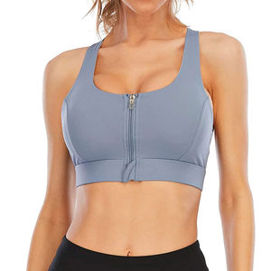 Sujetador Deportivo Sin Costuras de Soporte Medio para Mujer, Estampado Personalizado en la Parte Delantera, Ropa Deportiva de Yoga de Alta Calidad, Transpirable, de Secado Rápido, 100% Algodón - Product Image 1