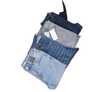 Pantalones vaqueros de marca personalizados para mujer, nuevo estilo, Vaqueros rectos de cintura media, vaqueros de algodón, lavado de color oscuro, Logo, Dropshipping en stock - Product Image 4