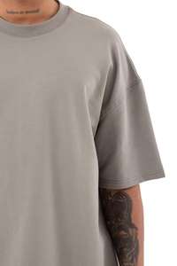 Camisetas Extra Grandes para Hombre, 100% Algodón, 220g de Peso de Tela, Anti-Pilling, Estilo Urbano, Logotipo Personalizado, Precios de Alta Calidad - Product Image 3