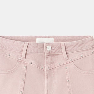 Shorts en jean coupe décontractée, délavage vintage, style décontracté et tendance, matière de haute qualité / Prix abordable, idéal pour l'été, vente en gros - Product Image 2