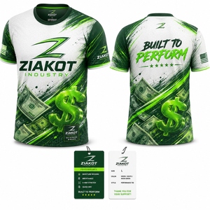เสื้อยืด ZIAKOT ดีไซน์ใหม่สำหรับผู้ชาย ลายพิมพ์ 3 มิติ สีขาว เหลือง-แดง ดีไซน์สีสันสดใส ลายกระเซ็นหมึก สวมใส่สบาย - Product Image 5