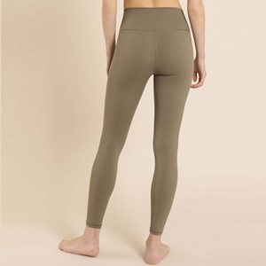 High Waist Full Length Abstract Pattern Knitted Stretch Quick Dry Eco-Friendly Anti-Bacterial Spandex/<b>Nylon</b> <b>Leggings</b> Women - Product Image 2