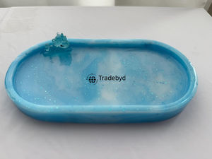 ถาดเสิร์ฟเรซิ่นคุณภาพพรีเมียมแบบเคลื่อนย้ายได้ งานแฮนด์เมดสุดหรู สำหรับใช้ในบ้าน ร้านกาแฟ ของขวัญ หรือขายส่ง - Product Image 6