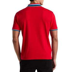 Camisetas Polo para Hombre al por Mayor, OEM ODM, Color Rojo Sólido, Transpirables, 100% Algodón, Cuello Acanalado, Corte Holgado, Estampadas - Product Image 4