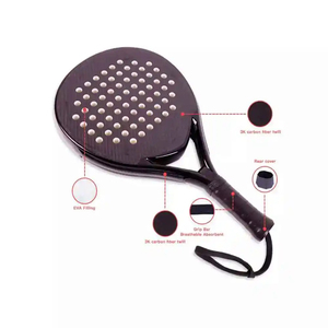 Pala de Pádel Flyingkick Enterprises FK-601 2026 con Forma de Lágrima, Empuñadura de Fibra de Carbono Antideslizante, Profesional Intermedio - Product Image 6