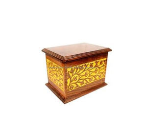 Dernières urnes de crémation en gros en bois massif Design de fantaisie en bois pur Style luxueux de haute qualité - Product Image 4