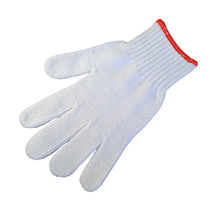 Gants de sécurité en coton blanc blanchi Fil recyclé pour l'industrie automobile et usage général - Product Image 2