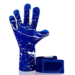 Gants de gardien de but de football professionnels réglables et antidérapants avec protection des doigts et du pouce, en PU épaissi, fermeture à lacets - Product Image 6