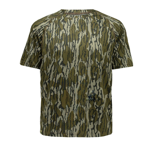 T-shirt camouflage à manches courtes pour homme, coupe classique, séchage rapide, respirant, tricoté, 100% coton, col rond, style décontracté, couleurs personnalisées - Product Image 4