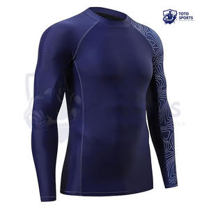 เสื้อรัดรูประบายอากาศได้ดี นุ่มสบาย ใส่เล่นกีฬาได้ น้ำหนักเบา ออกแบบได้ตามต้องการ สำหรับผู้ชาย - Product Image 3