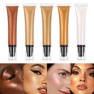 Iluminador Líquido Mineral de 5 Colores, Alta Pigmentación, Larga Duración, Brillo Intenso para Rostro y Cuerpo, Tubo Portátil, Maquillaje - Product Image 2
