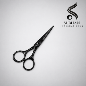 Ciseaux de barbier professionnels pour la coiffure, en acier inoxydable, manuels, 5,5 pouces, pour la mise en valeur des couleurs noires. - Product Image 3