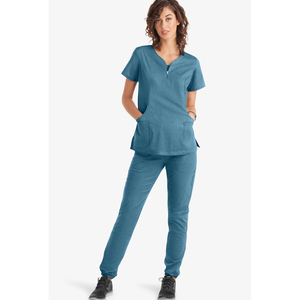Uniforme de Hospital para Mujer, Cuello en V, Manga Corta, Ropa de Trabajo para Quirófano, Doctora, Enfermera, Ropa Médica - Product Image 1