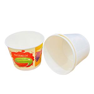 ชามสลัดกระดาษคราฟท์รักษ์โลกแบบใช้แล้วทิ้ง พร้อมฝา PET รูปทรงกระบอกสำหรับบรรจุภัณฑ์อาหาร - Product Image 5