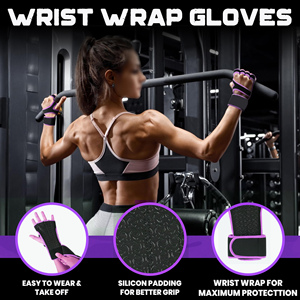 Great Gym Fitness Workout <b>Gloves</b> For Men And Women Hand Support Sports Cross <b>Training</b> Built-in Wrist Wraps For <b>Weight</b> Lifting - Product Image 2