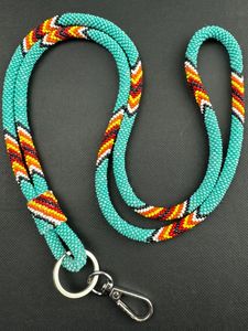 Cordón para tarjeta de identificación hecho a mano con cuentas estilo bohemio para mujer, elegante soporte para credencial, collar a precio económico. - Product Image 2