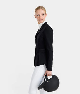 Chaqueta de competición ecuestre profesional para mujer, tela suave y elástica, transpirable, para espectáculos ecuestres, venta al por mayor - Product Image 5