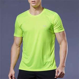 เสื้อวิ่งตาข่ายสีดำสำหรับผู้ชาย แขนสั้น คอกลม ระบายความชื้นได้ดี ทรงพอดีตัว เหมาะสำหรับทุกฤดูกาล - Product Image 2