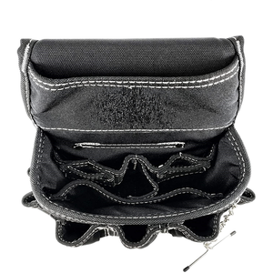 Leather Electrician Tool <b>Pouch</b> Heavy Duty Belt Bag Hammer Loop Tape Holder <b>Men</b> - Product Image 2