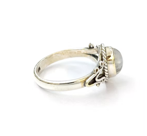Vintage 925 Silver <b>Moonstone</b> <b>Ring</b> Handmade Beautiful Gift for Her - Fine Jewelry Wholesale Collection - Product Image 2