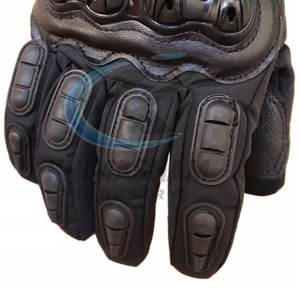 Gants de moto en cuir personnalisés avec logo de marque privée - Doigts entiers, respirants, antidérapants, pour usage extérieur - Product Image 6