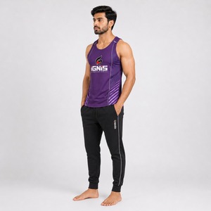 Camiseta sin mangas para hombre, modelo 2026, servicio OEM, a la moda, con materiales transpirables, estilo moderno y ajuste cómodo para clima cálido - Product Image 2